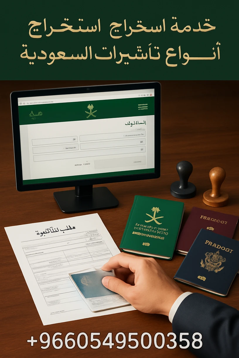 خدمة استخراج جميع أنواع تأشيرات السعودية