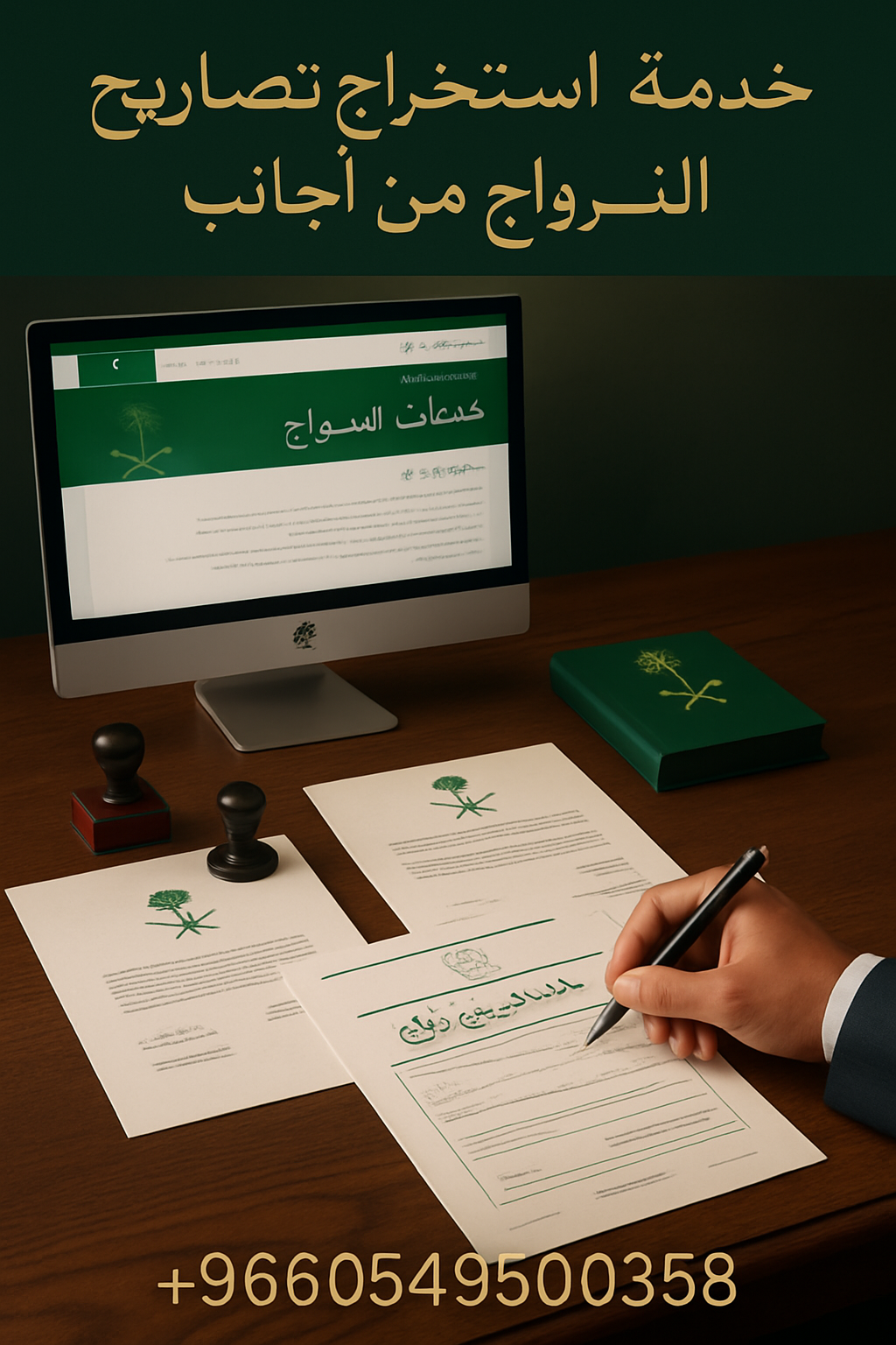 خدمة استخراج تصاريح الزواج من أجانب